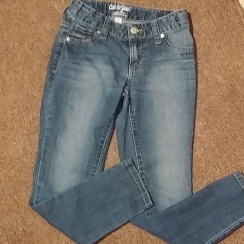 Girls Cat & Jack skinny jeans 7